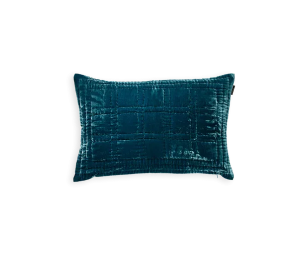 Saigon Silk Cushion case 60x40cm Petrol Blue