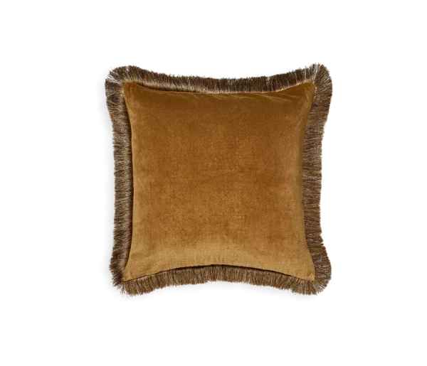 Vellore Cotton Velvet Cushion case 50x50cm Golden Mocha