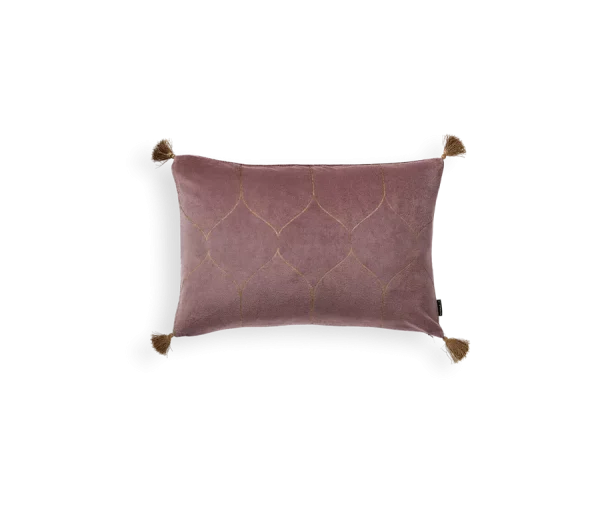 Vellore Cotton Velvet Cushion case 60x40cm Vintage Pink
