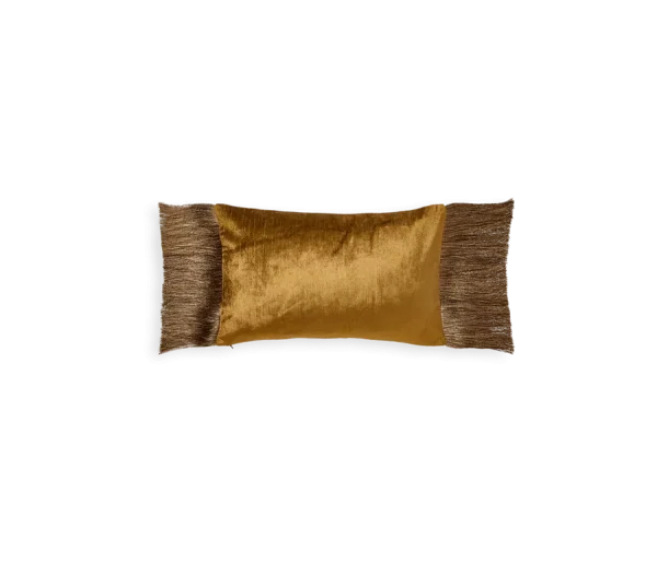 Vellore Cotton Velvet Cushion case 50x30cm Golden Mocha