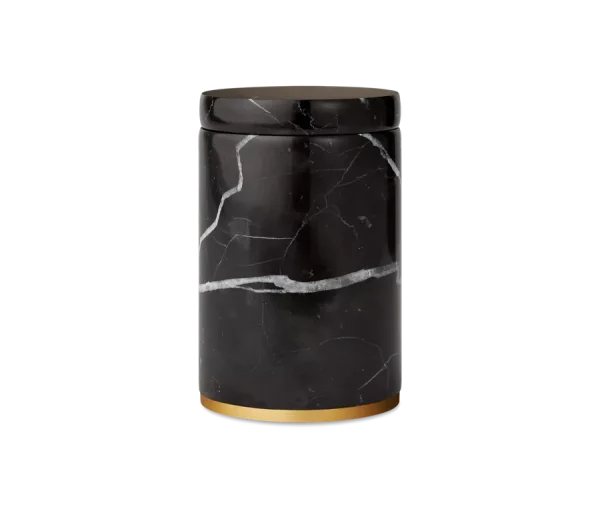 Dedaine Cotton Jar Black Marble