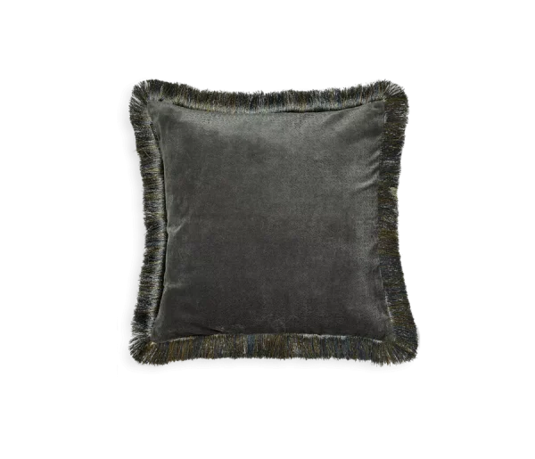 Vellore Cotton Velvet Cushion case 50x50cm Grey Blue