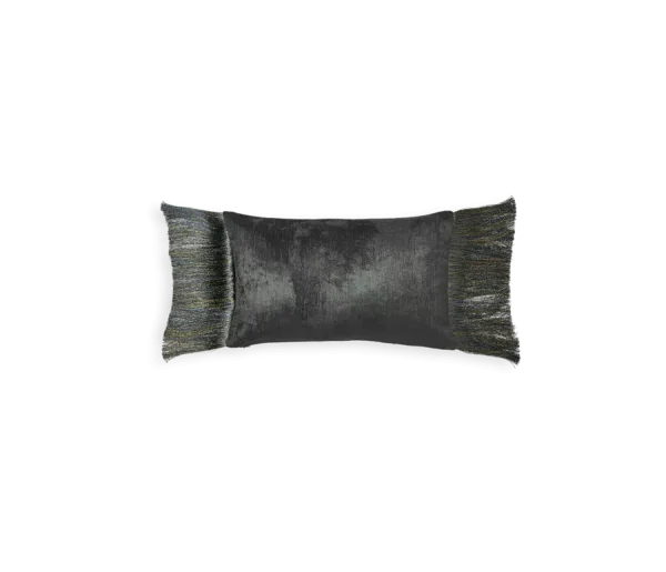 Vellore Cotton Velvet Cushion case 50x30cm Grey Blue