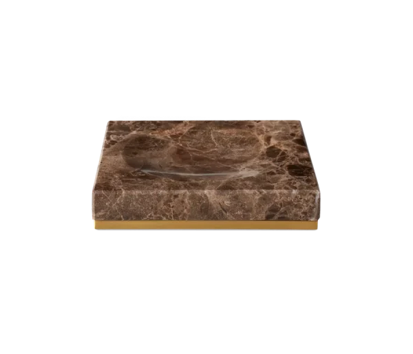 Dedaine Soap Tray Brown Marble
