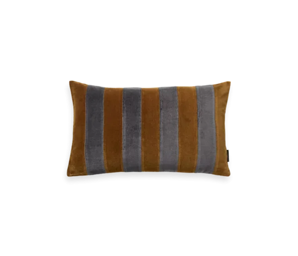 Vellore Cushion Cover Mocha Stripes 50 x 30cm
