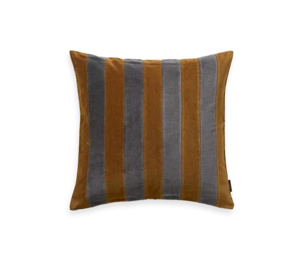 Vellore Cushion Cover Mocha Stripes 50 x 50cm