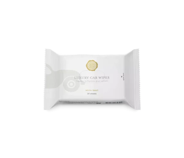 White Basil Car Wipes