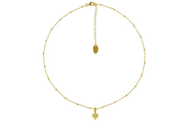 Infinity Choker Necklace Gold Plated