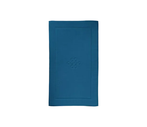 Super Smooth Cotton Bath Mat 60x90cm Peacock Blue