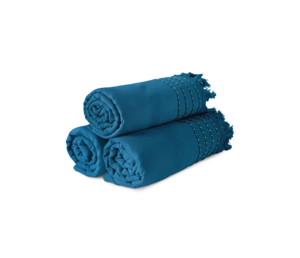 Cotton Hammam Towel 100x200cm Peacock Blue