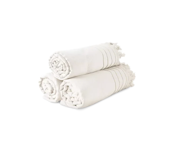 Cotton Hammam Towel 100x200cm Vanilla White