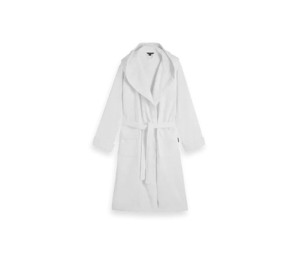 Super Soft Cotton Bathrobe unisex S Vanilla White